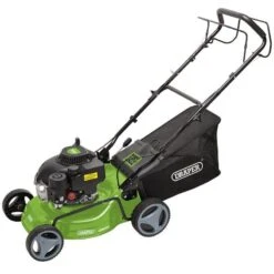 Draper LMP410SP Steel Deck Petrol Lawn Mower, 420mm, 132cc/3.3HP - (08671)