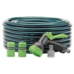 Draper GH2/GW16 Garden Hose And Spray Gun Kit, 12mm Bore, 30m - (56447)