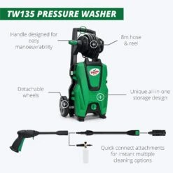 Turtle Wax TW135 Pressure Washer 135bar High-Pressure Washer 1800w - Turtle Wax TW135 Pressure Washer 14 Turtle Wax TW135 Pressure Washer 135bar High-Pressure Washer 1800w - Turtle Wax TW135 Pressure Washer -Horti Gear Sales Store 71l34f ysml. ac sl1500