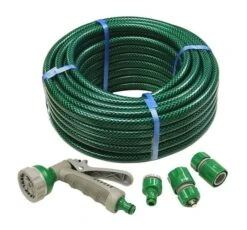 Faithfull PVC Reinforced Hose 15 Metre Fittings & Spray Gun - FAIHOSE15AV