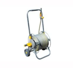 Hozelock 2436 Metal Hose Cart + 30 Metres Of Hose + Fittings - 2436 0000 Hose Storage