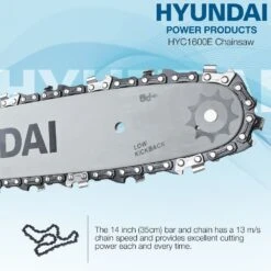Hyundai 1600W / 230V, 14" Bar Electric Chainsaw | HYC1600E -Horti Gear Sales Store hyc1600e 25