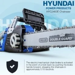 Hyundai 2400W / 230V 16" Bar Electric Chainsaw | HYC2400E -Horti Gear Sales Store hyc2400e 04