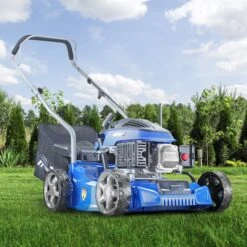 Hyundai 16"/40cm 79cc Petrol Lawnmower | HYM400P -Horti Gear Sales Store hym400p lifestyle