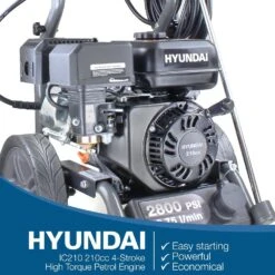Hyundai 2800psi 210cc 8.75L/min Petrol Pressure Washer | HYW3000P2 -Horti Gear Sales Store hyw3000p2 02