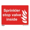 Sealey SS23V10 Safe Conditions Safety Sign - Sprinkler Stop Valve - Self-Adhesive Vinyl - Pack Of 10 -Horti Gear Sales Store ss23v10 dfc0861174