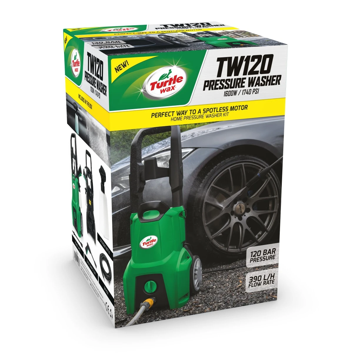 Turtle Wax TW120 Pressure Washer 120bar High-Pressure Washer 1600w - TW120 Home Kit 9 Turtle Wax TW120 Pressure Washer 120bar High-Pressure Washer 1600w - TW120 Home Kit - Image 7